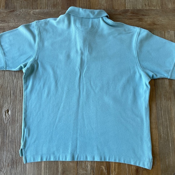 Faconnable Club Polo Shirt Mens Large Short Sleeve Casual Cotton Blue Golf Logo - Picture 5 of 5